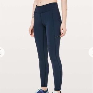 Lululemon Speed Up Tight 31in W/pockets Sz 2 True Navy